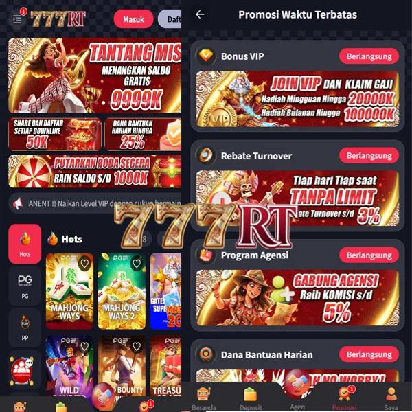 777RT Bonus Member Baru 100%